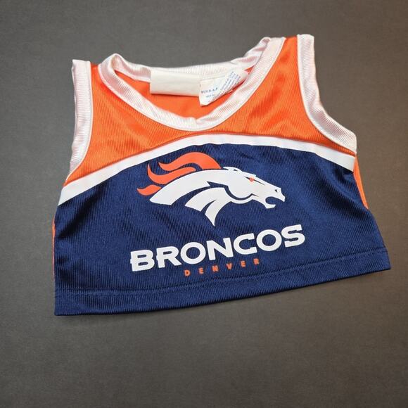 Build A Bear NFL Denver Broncos Football Cheerleader Outfit Top Skirt Only - Picture 4 of 6